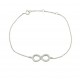 Sterling Silver 925 Infinity Bracelet